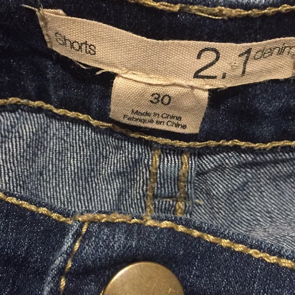 2.1 denim blue jean shorts waist 30 women’s - Picture 3 of 7